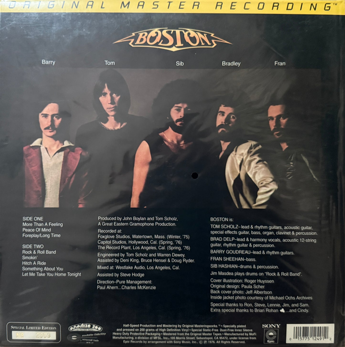 Boston - Boston (Mobile Fidelity Sound Lab Anadisq 200 Gram) Factory Sealed