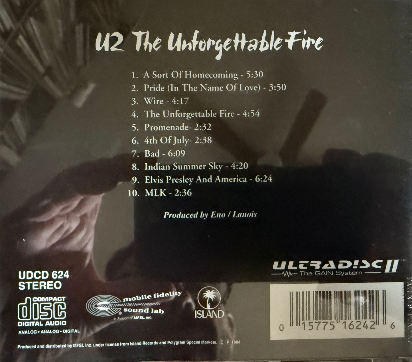 U2 - The Unforgettable Fire (Mobile Fidelity 24K Gold CD)