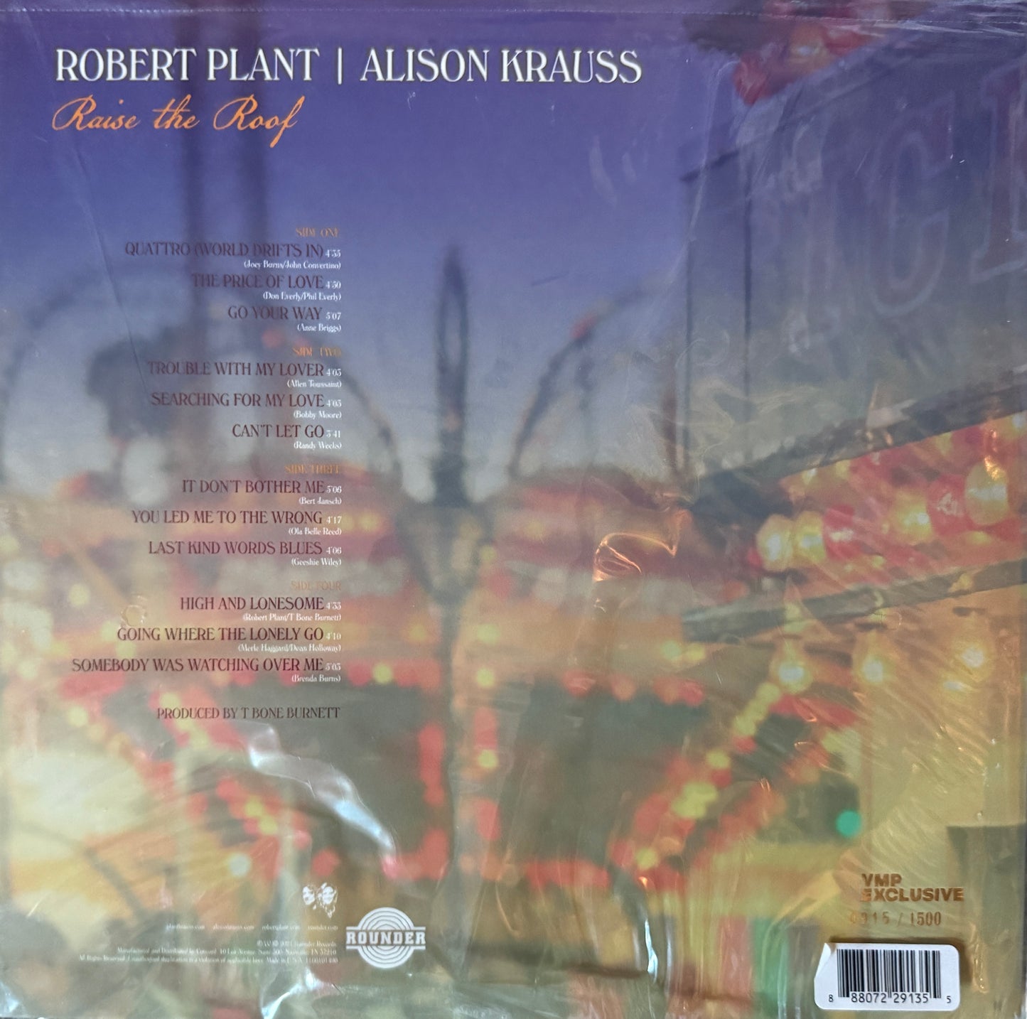 Robert Plant/Alison Krauss - Raise The Roof (VMP 2XLP) Factory Sealed