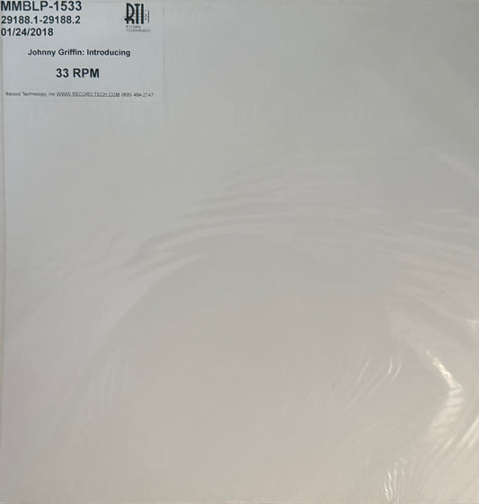 Johnny Griffin - Introducing Johnny Griffin (Music Matters SRX) RTI Test Pressing Factory Sealed