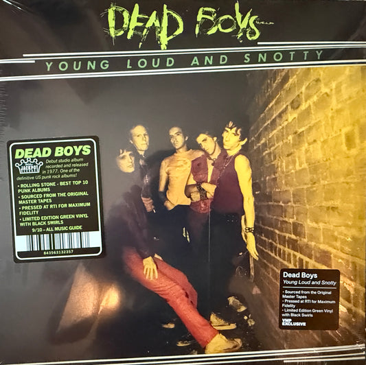 Dead Boys - Young Loud and Snotty (Green/Black Swirl) RTI Press Factory Sealed