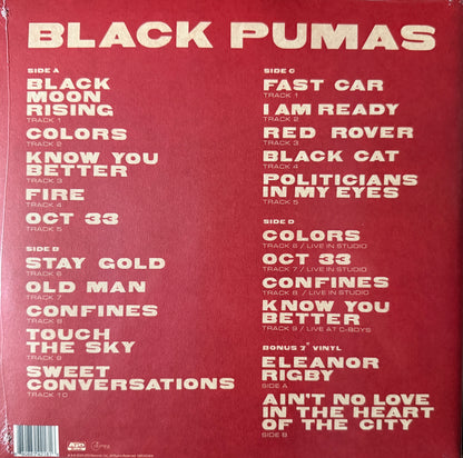 Black Pumas - Self Titled (Deluxe Edition) Factory Sealed 2XLP