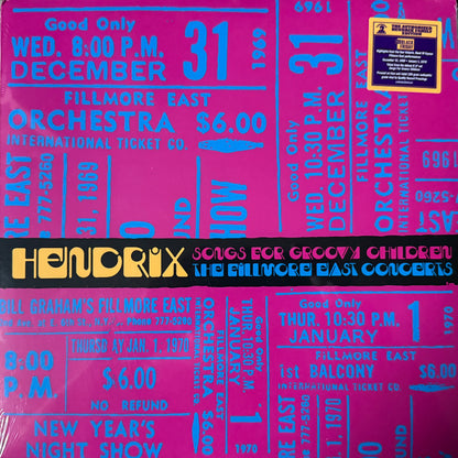 Jimi Hendrix - Songs For Groovy Children: The Fillmore East Concerts (QRP Press RSD Blue/Violet Vinyl) Factory Sealed