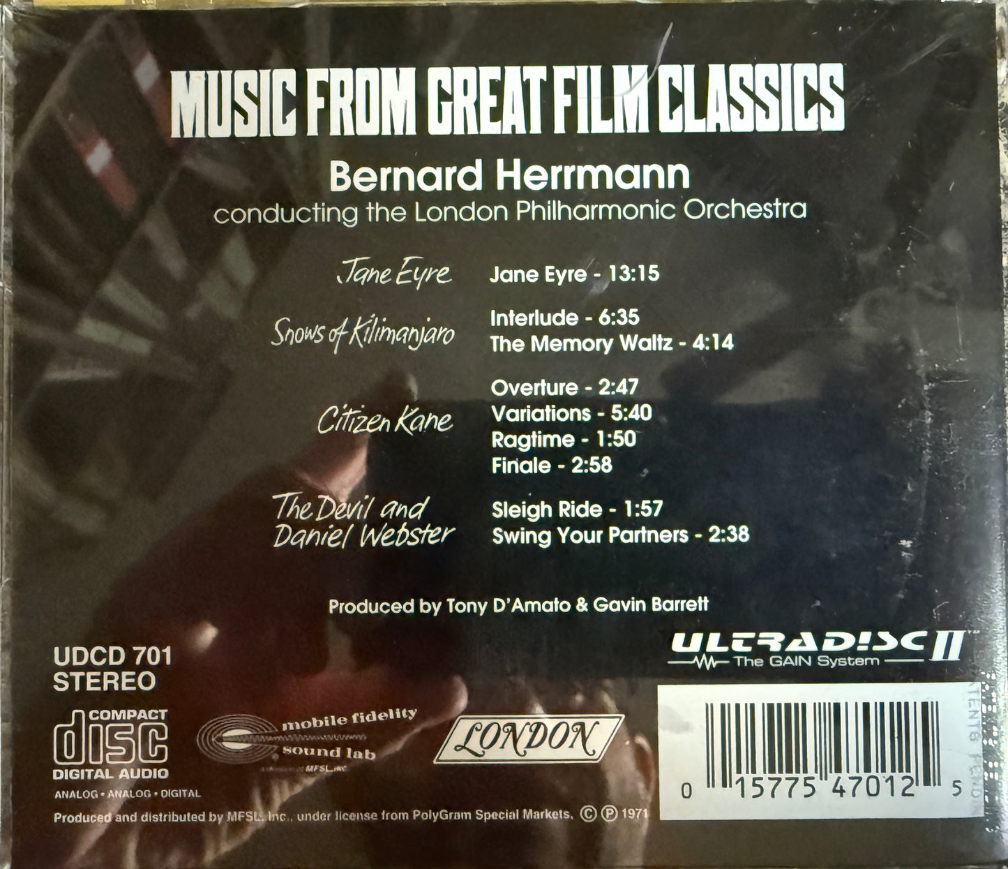 Bernard Hermann - Music From Great Film Classics (Mobile Fidelity 24K Gold CD)