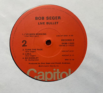 Bob Seger & The Silver Bullet Band - Live Bullet (1976 U.S. Pressing)