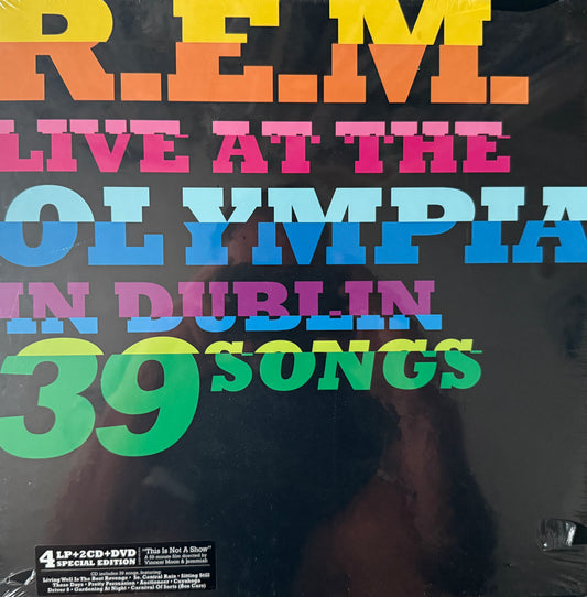 R.E.M. - Live At The Olympia In Dublin 39 (4XLP 2XCD DVD) Sealed