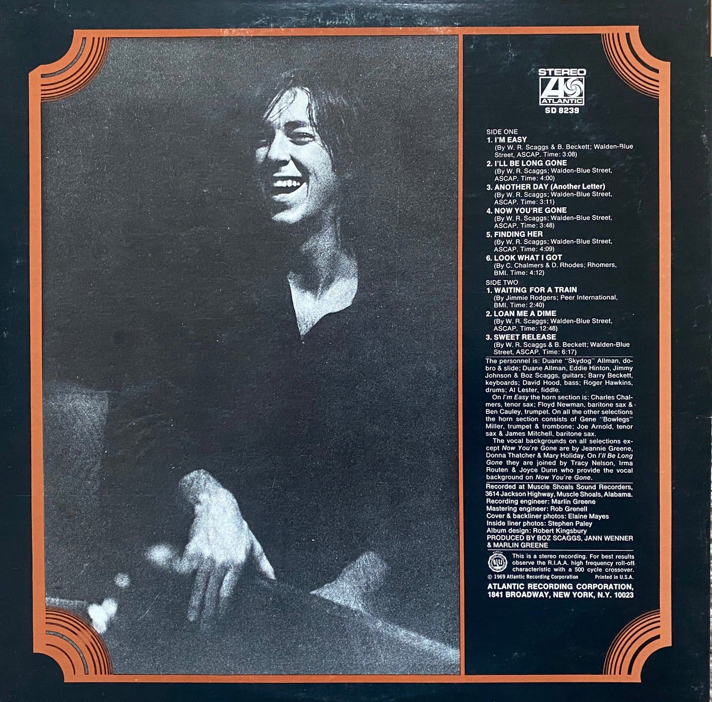 Boz Scaggs - Self Titled (1969 U.S. Pressing)