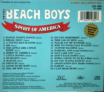 Beach Boys - Spirit Of America (DCC Gold CD)