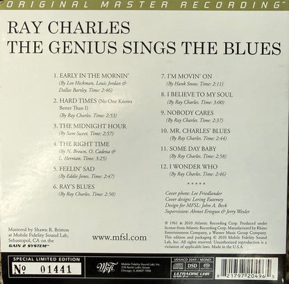Ray Charles - The Genius Sings The Blues (Mobile Fidelity SACd)